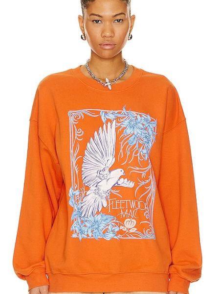 Suéter de cuello redondo Daydreamer naranja