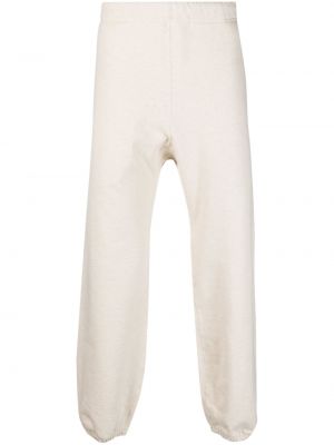 Slip-on памучни спортни панталони Snow Peak бяло