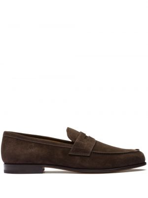 Pantofi loafer din piele de căprioară Church's maro
