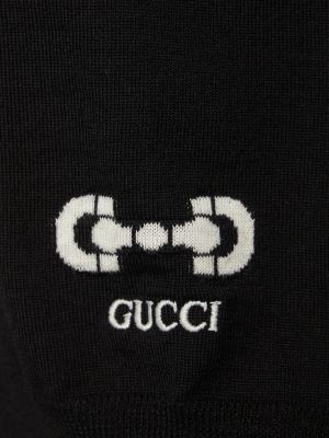Gyapjú felső Gucci fekete