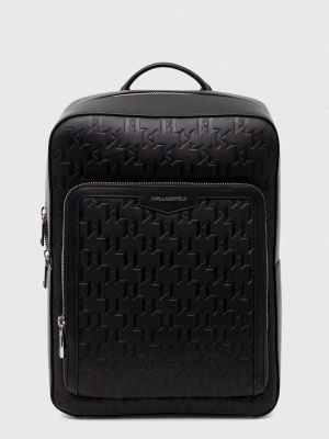 Однотонный кожаный рюкзак Karl Lagerfeld черный