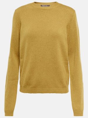 Кашмирен пуловер Loro Piana жълто