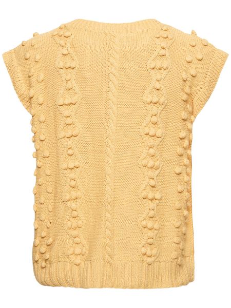 Gilet en coton en tricot Harago beige