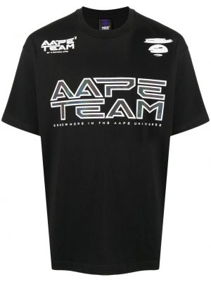 Trykt t-skjorte Aape By *a Bathing Ape® svart