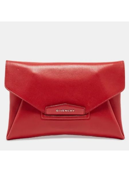 Kopertówka skórzana Givenchy Pre-owned czerwona