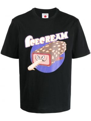 T-shirt mit print Icecream schwarz