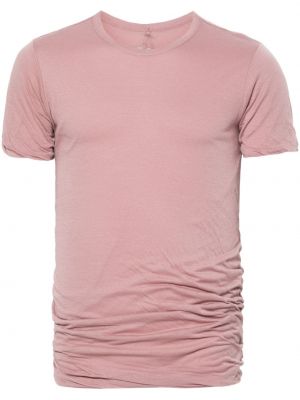 Medvilninis marškinėliai Rick Owens rožinė