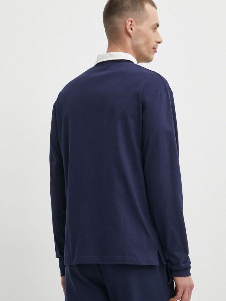 Tricou cu mânecă lungă din bumbac sport Reebok albastru