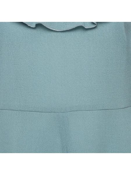 Vestido de malla Valentino Vintage azul