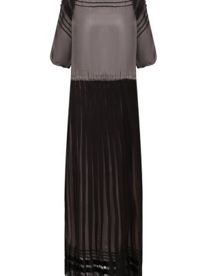 Шелковое платье Giorgio Armani черное