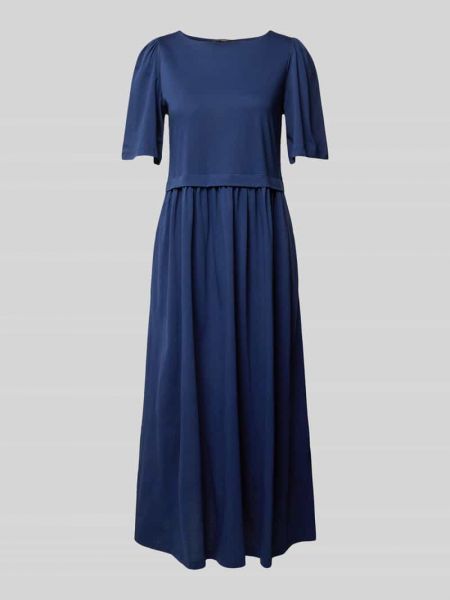 Sukienka midi bawełniana Weekend Max Mara niebieska