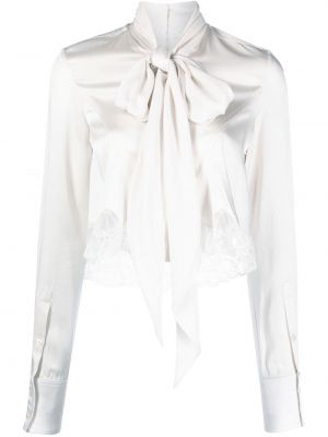 Блуза с панделка Stella Mccartney бяло