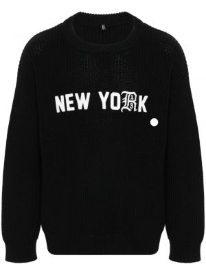 Пуловер R13 черно