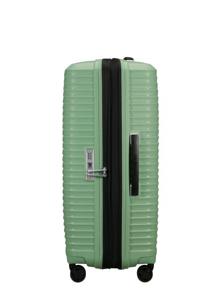 Шкіряна валіза зі штучної шкіри Samsonite зелена