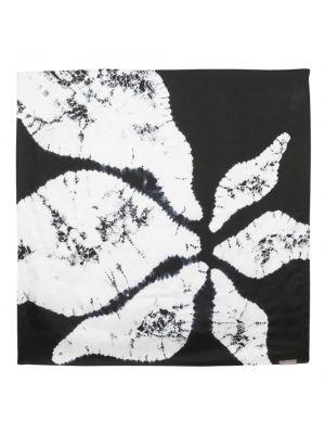 Копринен шал с принт с абстрактен десен Suzusan