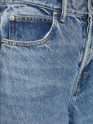 Bavlněné džíny s potiskem relaxed fit Alexander Wang modré