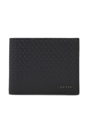 Czarny portfel skórzany Calvin Klein