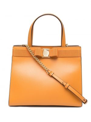 Bue shoppingbag Salvatore Ferragamo oransje