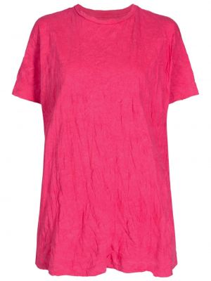 Koszulka bawełniana Osklen różowa