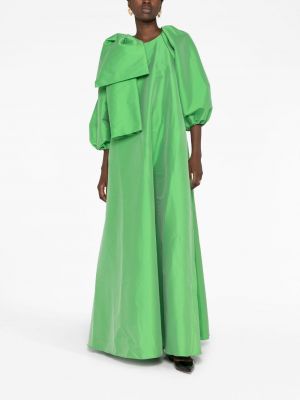 Večerní šaty s mašlí Bernadette zelené