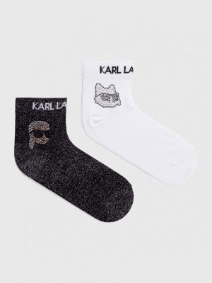 Чорапи Karl Lagerfeld черно