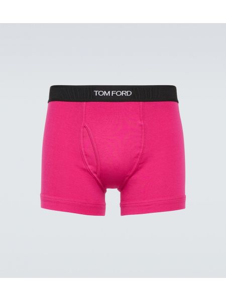 Bavlněné boxerky jersey Tom Ford růžové