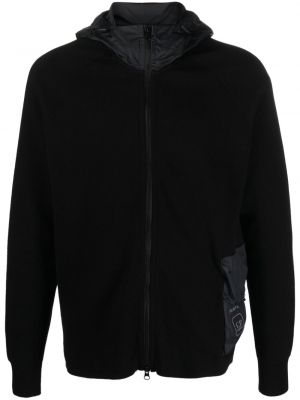Fleece φούτερ με κουκούλα με σχέδιο C.p. Company μαύρο
