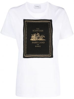 T-shirt en coton Barrie blanc