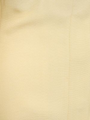Krepové mini šaty Jacquemus žluté