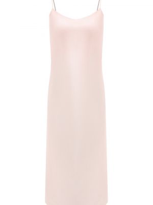 Шелковое платье Tegin розовое