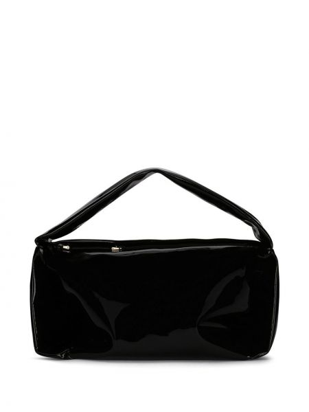 Кожени чанта за ръка от лакирана кожа Dolce & Gabbana