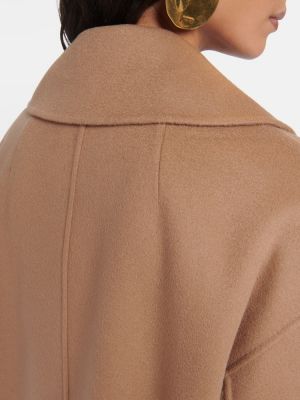 Vlněný kabát 's Max Mara hnědý