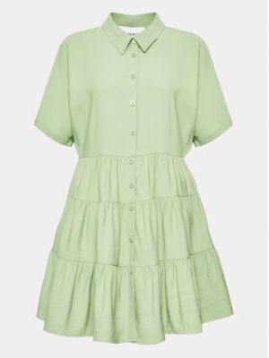 Priliehavé košeľové šaty Silvian Heach zelená