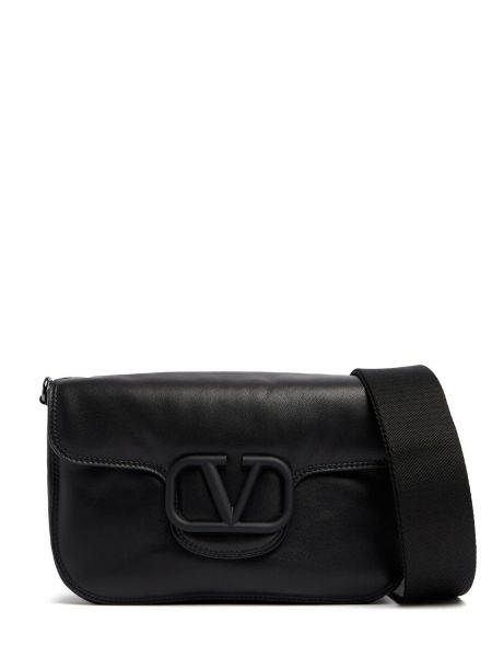 Crossbody väska i läder Valentino Garavani svart