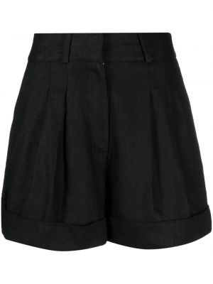 Plisované bavlnené šortky Dkny čierna