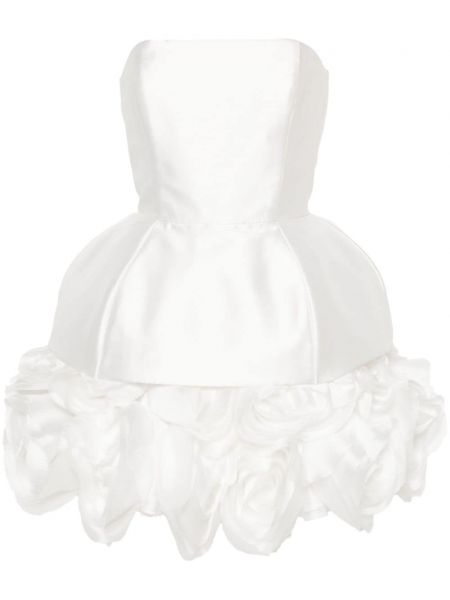 Koktel haljina s cvjetnim printom Ana Radu bijela