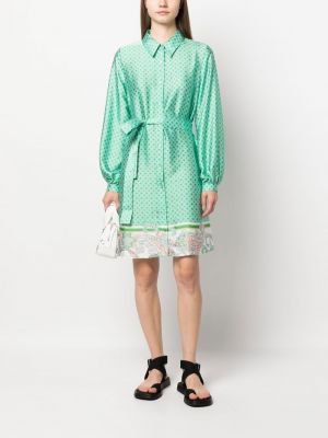 Robe chemise à imprimé Liu Jo vert