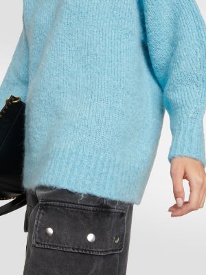Moherinis megztinis Isabel Marant mėlyna