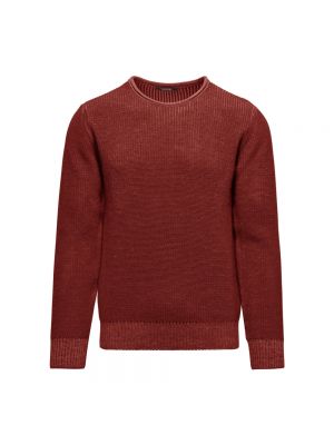 Sweter z okrągłym dekoltem Bomboogie czerwony