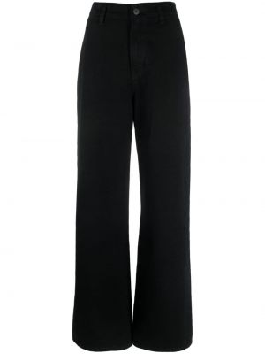 Voľné džínsy s nízkym pásom 3x1 čierna