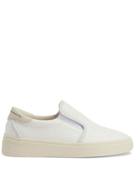 Læder slip-on sneakers Giuseppe Zanotti hvid