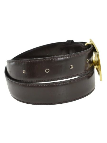 Cinturón de cuero Celine Vintage marrón