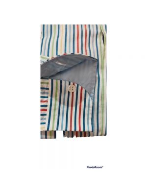 Camisa de algodón a rayas Harmont & Blaine azul
