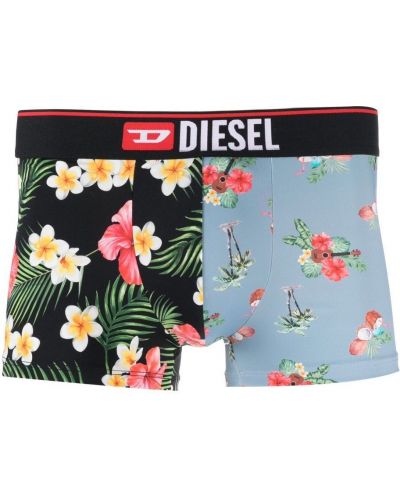 Trykt floral boksershorts Diesel svart