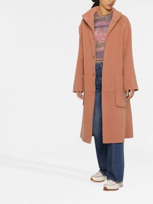 Manteau en laine à col montant See By Chloé rose