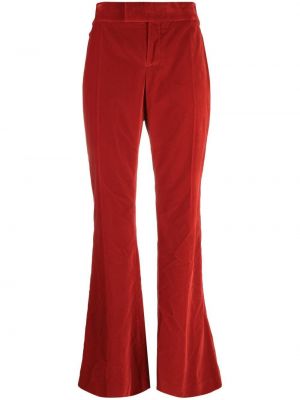 Pantaloni de catifea Tom Ford roșu