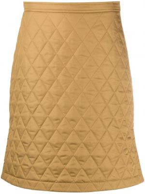 Prošivena suknja Burberry smeđa