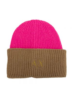 Różowa czapka Armani Exchange