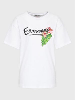 Priliehavé tričko Ermanno Firenze biela