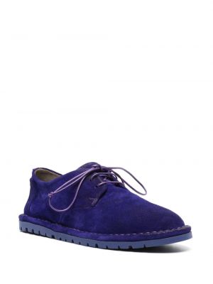 Zamšādas derbija stila kurpes Marsell violets